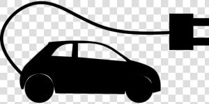 Electric  Car  Silhouette  Vehicle  Flat  Eco  Auto   Electric Car Silhouette  HD Png Download