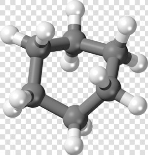 Cyclohexane Molecule Boat Ball   Cyclohexane Ball And Stick  HD Png Download