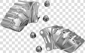 Kuryakyn 7789 Pair Chrome Front Caliper Covers 06 19   Hub Gear  HD Png Download