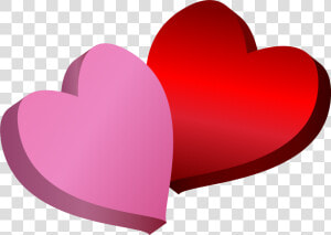 Pink And Red Hearts Png Clipart   Pink And Red Hearts  Transparent Png