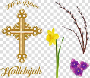 Religious Easter  Jesus  He Is Risen  Willows   Easter Day For Religion  HD Png Download