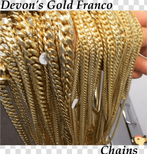 Gold Franco Chains Devon   Chain  HD Png Download