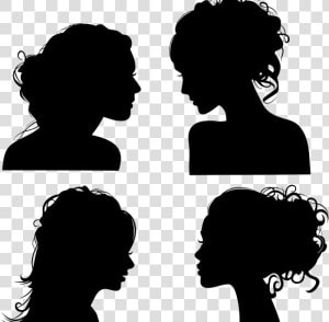 Royalty free Face Woman Clip Art   Woman Head Silhouette Transparent Background  HD Png Download