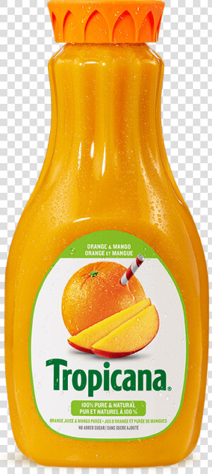 Tropicana® 100   Pure Orange Juice  amp  Mango Purée   Orange Juice Tropicana Png  Transparent Png