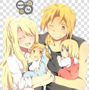 Winry Rockbell Edward Elric Fmab Fullmetal Alchemsit   Edward And Winry Fullmetal Alchemist  HD Png Download