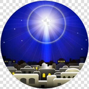 8 Bethlehem Star Over The House   Bethlehem Christmas Clip Art  HD Png Download