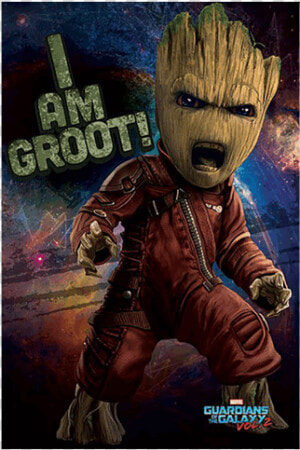 Groot Poster Zing  HD Png Download