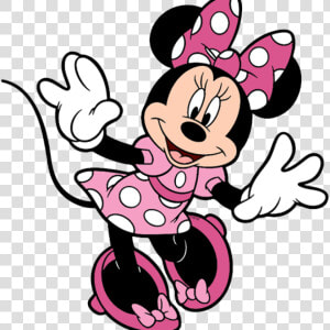 Transparent Minnie Pink Png   Minnie Mouse Pink Cartoon  Png Download