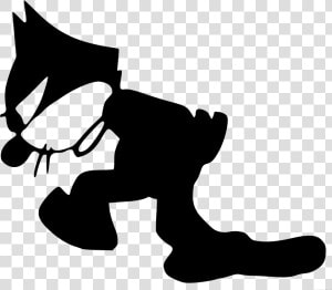 Black And White Cat Animal Free Black White Clipart   Felix The Cat Pace  HD Png Download