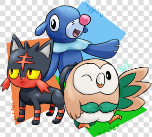 Transparent Rowlet Png   Alolan Region Starter Pokemon  Png Download