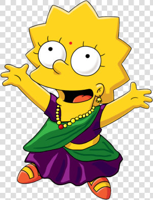 2014 04 01 Lisasimpson   Hinduism Simpsons  HD Png Download