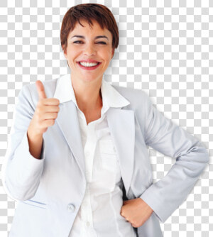 Lady Doing Thumbs Up   Businessperson  HD Png Download