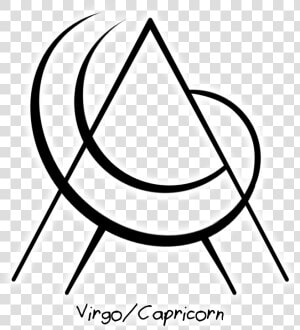 “virgo capricorn” Sigil Requested By Anonymous Clipart   Virgo Capricorn Sigil  HD Png Download