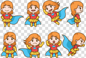 Cartoon Superwoman   Superwoman Drawing Cartoon  HD Png Download