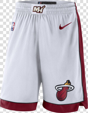 Nike Miami Heat Swingman Shorts White   Nike Miami Heat Shorts  HD Png Download