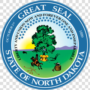 Great Seal State Of North Dakota  HD Png Download