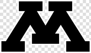 Minnesota Golden Gophers Logo Black And White   University Of Minnesota M  HD Png Download