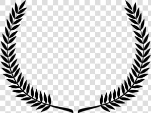 Clipart Laurel Wreath Black   Black Laurel Wreath Png  Transparent Png