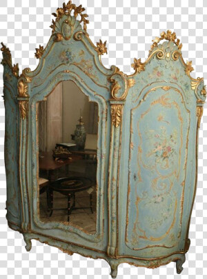 Image   Antique Painted Armoire  HD Png Download