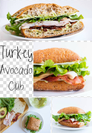 Turkey Avocado Club Turkey Club Sandwich  Fresh Turkey    Fast Food  HD Png Download