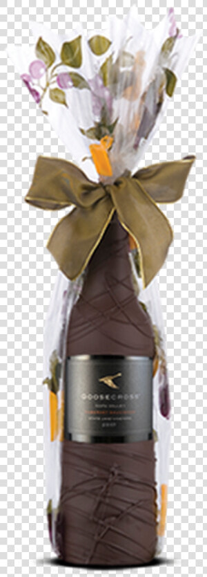 Chocolate Dipped Covered Wine Or Champagne Bottle   Glass Bottle  HD Png Download