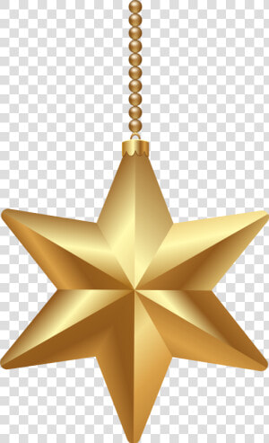 Gold Christmas Star Png Clipart Image   Vector Christmas Decorations Png  Transparent Png