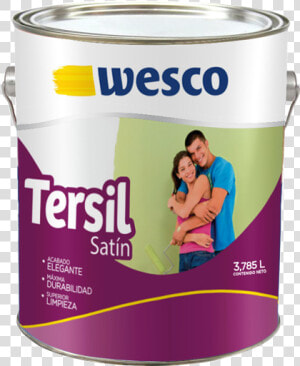 Pintura Satinada Para Interior Y Exterior Tersil De   Pintura Wesco  HD Png Download