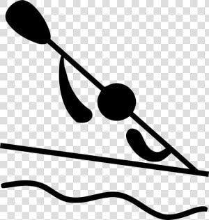 Kayak  Paddling  Kayaking  River  Kayaker  Sports    Olympic Canoeing Symbol  HD Png Download