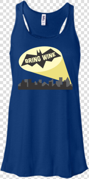 Bring Wine Bat Signal Class Lazyload Lazyload Fade   Bella   Canvas Women  39 s B8800 Flowy Racerback Tank  HD Png Download