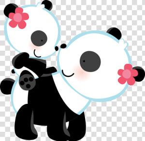 Zwd Babylove Pandas Png   Mom And Baby Panda Clipart  Transparent Png