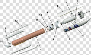 Atlas V 541 Launch Vehicle  Expanded View   Atlas Rocket Exploded View  HD Png Download