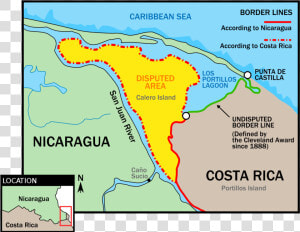 Costa Rica Nicaragua Border Dispute  HD Png Download