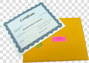 Dot Urine Collector Certificate  HD Png Download