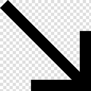 Diagonal Down Arrow   Arrow Pointing Diagonally Down  HD Png Download