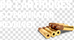 Exterminator Bb Revolver Cartridges   Bullet  HD Png Download