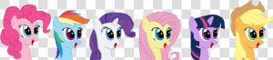 Mlp Mane 6 Gif  HD Png Download