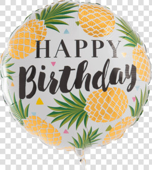 Happy Birthday Golden Pineapples   Seedless Fruit  HD Png Download