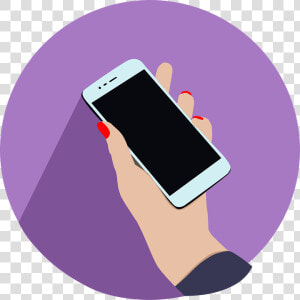 Hand  Iphone  Smartphone  Cellular  Holding  Cell Phone   Celular Na Mão Desenho Png  Transparent Png