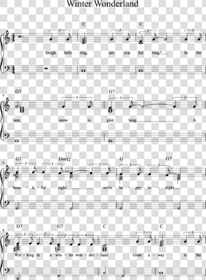 Winter Wonderland Full Manuscript Color Chords Page   Winter Wonderland 4 Part Harmony  HD Png Download