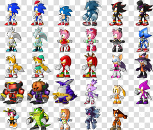 Character Roster i’ll Update It When New Characters   Sonic Runners Characters  HD Png Download