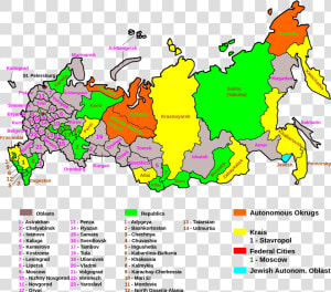 Russian Regions en Svg   Russian Regions  HD Png Download