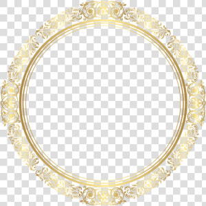 Circle Frame Transparent   Golden Round Frame Png  Png Download