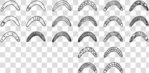 Boomerang Drawing Black And White   Boomerang Design  HD Png Download