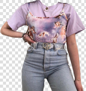 Cute Outfit Outfits Purple Angels Aesthetic Moodboard   Sagittarius As A Teen  HD Png Download