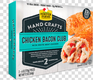 Chicken Bacon Club Hand Crafts Sandwich   Foster Farms Chicken Garlic  HD Png Download