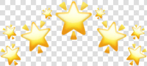  star  stars  emoji  crown  yellow  re100horneado  estrellas   Illustration  HD Png Download