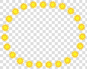 Transparent Yellow Sun Png   Transparent Sun Frame  Png Download