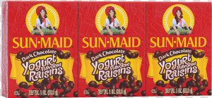 Sun maid Dark Chocolate Yogurt Flavored Raisins 1 Oz   Sun Maid Yogurt Raisins  HD Png Download