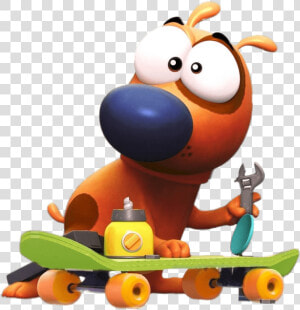 Pat Working On Skateboard   Pat The Dog Disney Channel  HD Png Download