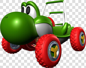 Clipart Car Racetrack   Mario Kart Yoshi Car  HD Png Download